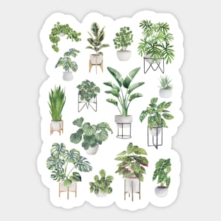 Potted Plants Collection Sticker